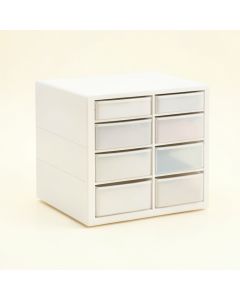 Cedar Branch Small-Parts Storage Drawer Cabinet - White (synthetic illustration; no displayed measurements)