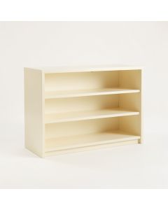 Olive Bluff Low Bookcase - Cream (synthetic illustration; no displayed measurements)