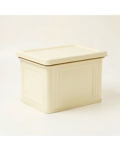 Bay Crossing Closed Outdoor Storage Box - Cream (synthetic illustration; no displayed measurements)