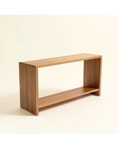 28 '' Solid Wood Console Table (synthetic illustration; no displayed measurements)