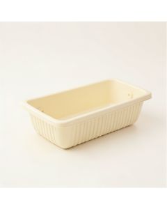 Wren Bend Empty Railing Planter With Integral Brackets - Cream (synthetic illustration; no displayed measurements)