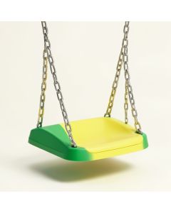Plastic Belt Swing With Chains (synthetic illustration; no displayed measurements)