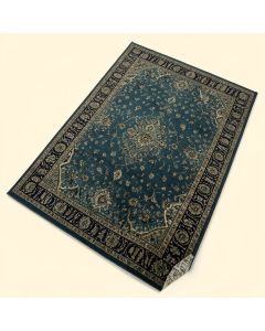Hillsby Oriental Dark Blue/Teal Area Rug (synthetic illustration; no displayed measurements)