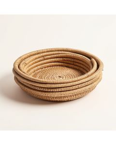 Nested Woven 6 Piece Accent Tray Set (synthetic illustration; no displayed measurements)
