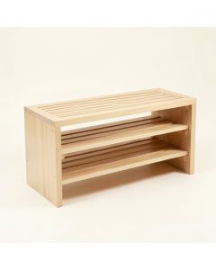 Meadow Canyon Shoe Storage Bench - Beige (synthetic illustration; no displayed measurements)