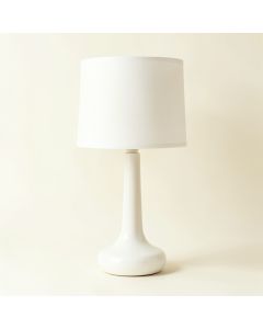 Hill Arc Table Lamp With A Plain Fabric Shade (synthetic illustration; no displayed measurements)