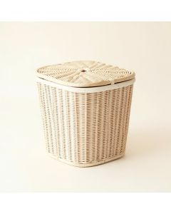 Ash Branch Laundry Hamper - White (synthetic illustration; no displayed measurements)