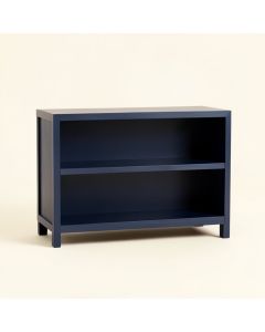 Pine Branch Low Bookcase - Navy (synthetic illustration; no displayed measurements)