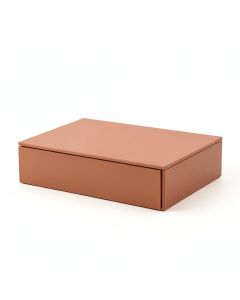 Cliff Fold Desktop Monitor Riser - Terracotta (synthetic illustration; no displayed measurements)