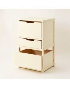 Fern Dell Freestanding Pull-Out Hamper Cabinet - Cream (synthetic illustration; no displayed measurements)