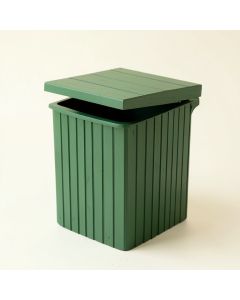 Hazel Bend Closed Garden Compost Bin - Green (synthetic illustration; no displayed measurements)
