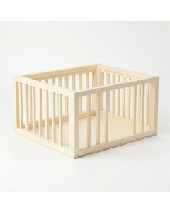 Dune Canyon Empty Furniture-Style Pet Crate - Cream (synthetic illustration; no displayed measurements)