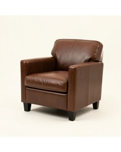 Sagitta Leather Upholstered Arm Chair (synthetic illustration; no displayed measurements)