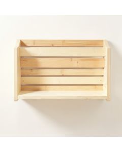 Field Bridge Wall-Mounted Entryway Organizer Shelf - Cream (synthetic illustration; no displayed measurements)