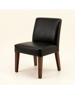 Bartlow Side Chair In Dark Walnut/Black (synthetic illustration; no displayed measurements)