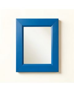 Field Branch Framed Wall Mirror - Blue (synthetic illustration; no displayed measurements)