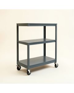 Alder Edge Empty Rolling Workshop Cart - Gray (synthetic illustration; no displayed measurements)