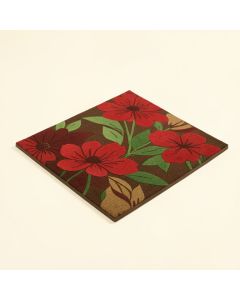 Westhope Abstract Flowers Blossoms Outdoor Door Mat (synthetic illustration; no displayed measurements)