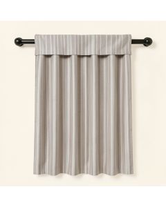 Beads From Natural Semiprecious Stones Striped Semi-Sheer Thermal Rod Pocket Single Curtain Panel (synthetic illustration; no displayed measurements)