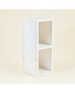 Cedar Bridge Narrow Cubby Tower - White (synthetic illustration; no displayed measurements)