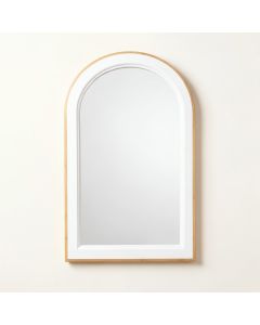 Clay Canyon Framed Wall Mirror - White (synthetic illustration; no displayed measurements)