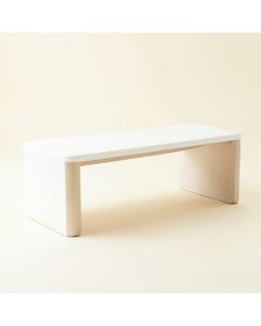 Holly Canyon Indoor Bench - White (synthetic illustration; no displayed measurements)