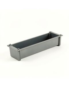 Ridge Brook Empty Railing Planter With Integral Brackets - Gray (synthetic illustration; no displayed measurements)