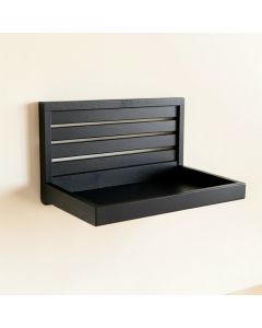 Moss Brook Wall-Mounted Entryway Organizer Shelf - Black (synthetic illustration; no displayed measurements)