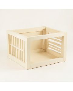 Field Branch Empty Furniture-Style Pet Crate - Cream (synthetic illustration; no displayed measurements)