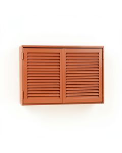 River Branch Wall-Mounted Entry Cabinet - Terracotta (synthetic illustration; no displayed measurements)