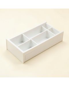 Birch Bend Empty Pantry Drawer Organizer Insert - White (synthetic illustration; no displayed measurements)