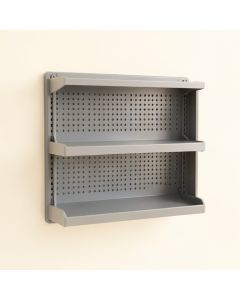 Ash Dale Empty Wall-Mounted Tool Organizer Panel - Gray (synthetic illustration; no displayed measurements)