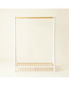 Heath Brook Empty Garment Rack - White (synthetic illustration; no displayed measurements)