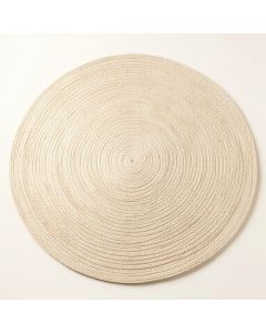 Glen Branch Round Area Rug - Cream (synthetic illustration; no displayed measurements)