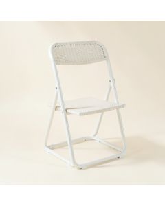 Ash Brook Folding Outdoor Chair - White (synthetic illustration; no displayed measurements)