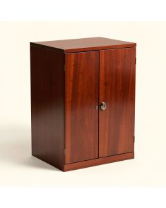 Laminated Storage Cabinet With Lock (synthetic illustration; no displayed measurements)