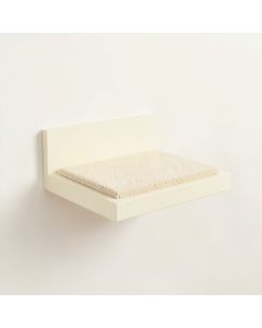 Ash Crest Wall-Mounted Cat Perch - Cream (synthetic illustration; no displayed measurements)