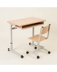 Home Use Kids Desk And Chair Set With 5-Layer Desktop (synthetic illustration; no displayed measurements)