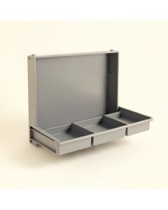 Shore Brook Empty Wall-Mounted Tool Organizer Panel - Gray (synthetic illustration; no displayed measurements)