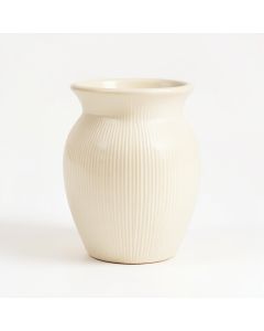 Summit Canyon Empty Decorative Vase - Cream (synthetic illustration; no displayed measurements)