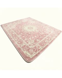 Ines Power Loom/Shag Pink/Ivory Rug (synthetic illustration; no displayed measurements)