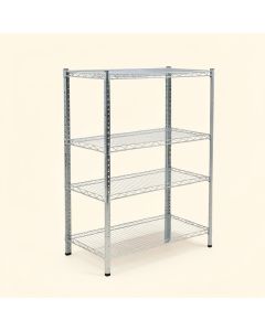 Sleaford 72 '' H X 36 '' W X 18 '' D Tier Industrial Wire 4 Shelf Shelving Unit Starter (synthetic illustration; no displayed measurements)