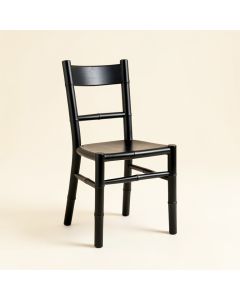 Stone Edge Dining Chair - Black (synthetic illustration; no displayed measurements)