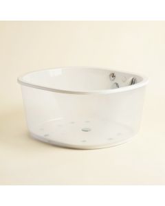Rachel 59 '' X 30 '' Freestanding Soaking Bathtub (synthetic illustration; no displayed measurements)