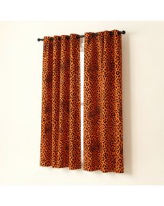 Ambesonne Leopard Print 2 Panel Curtain Set (synthetic illustration; no displayed measurements)