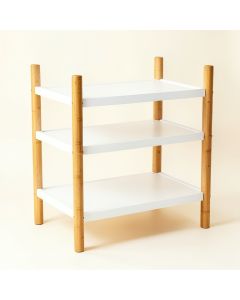 Slate Bend Empty Countertop Canister Rack - White (synthetic illustration; no displayed measurements)