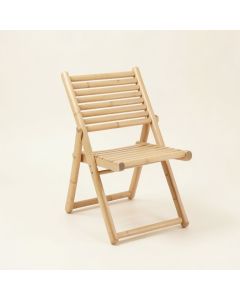 Heath Dale Folding Outdoor Chair - Beige (synthetic illustration; no displayed measurements)