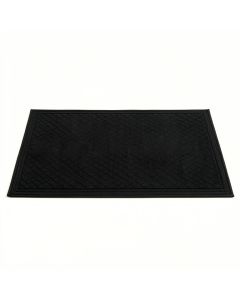 Laurel Crest Rectangular Outdoor Rug - Black (synthetic illustration; no displayed measurements)
