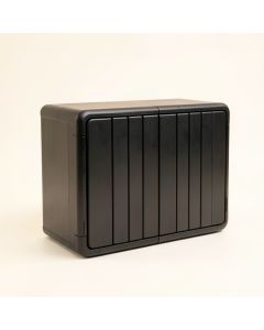 Glen Dale Narrow Outdoor Storage Bench - Black (synthetic illustration; no displayed measurements)
