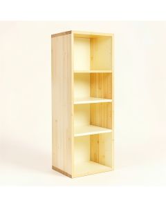 Maple Brook Narrow Cubby Tower - Cream (synthetic illustration; no displayed measurements)